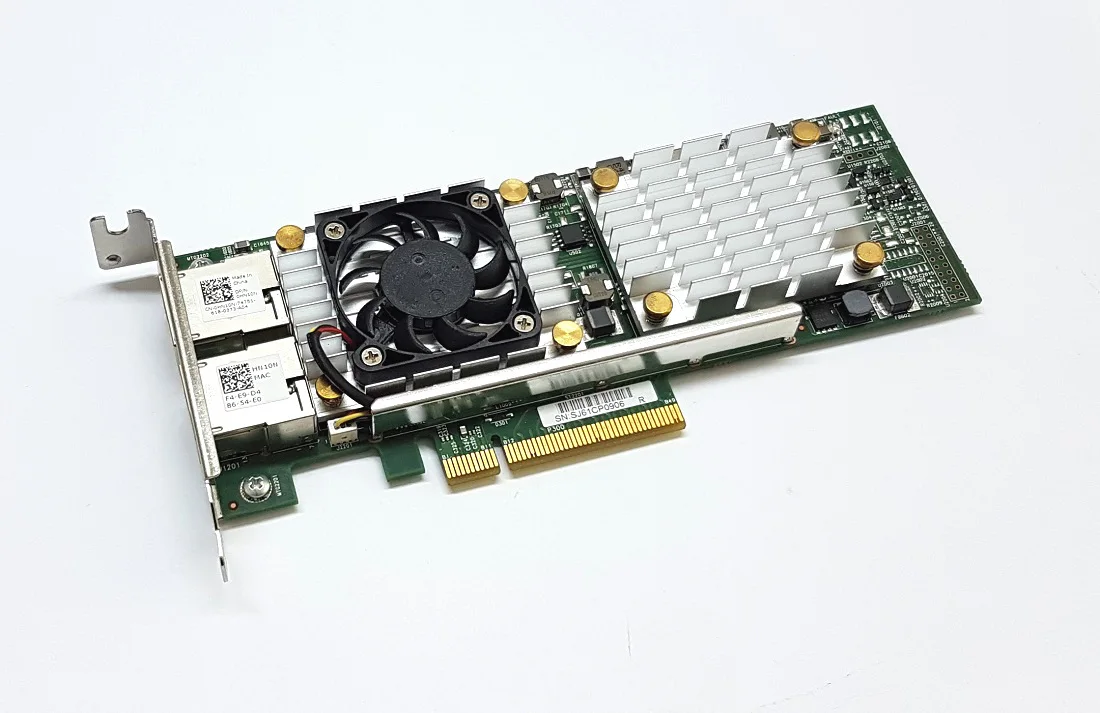 

Broadcom 57810S 10 Gigabit 10GBe 10Gb Dual Port RJ45 PCIe x8 10GBase-T NIC-