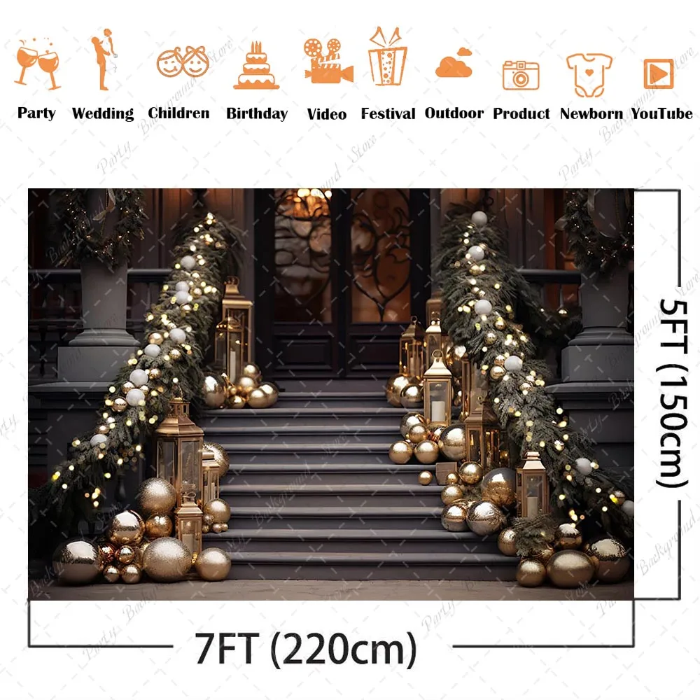 خلفية درج عيد الميلاد للتصوير الفوتوغرافي كريس ديكور الدرج تراكب للصور التقطت الصور خلفية الأطفال الصغار