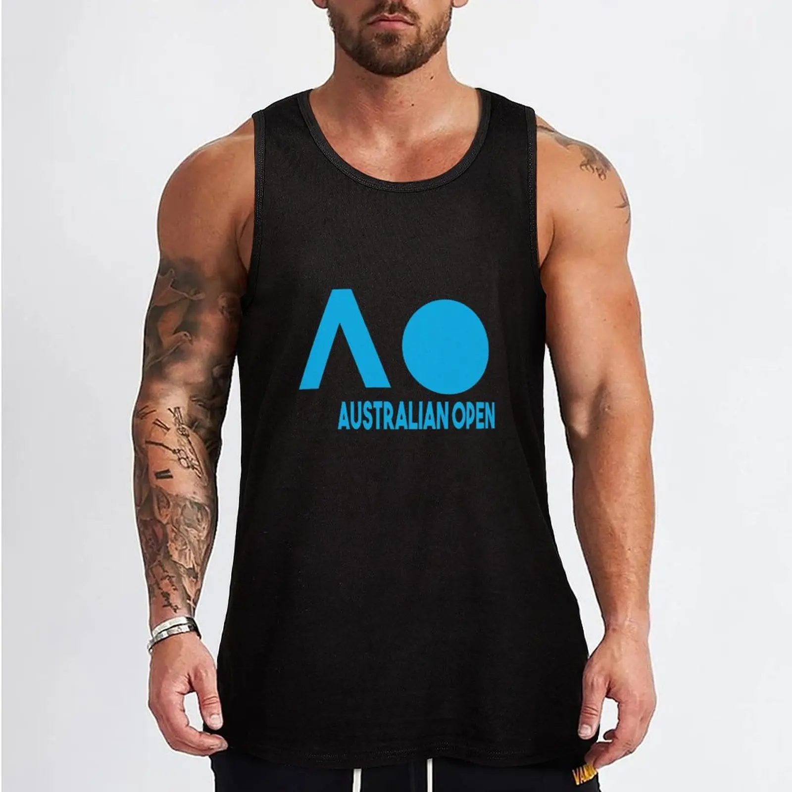 AO 2022, Australian Open tshirt, Australian Open Games AO Tank Top muscle t-shirt Men's clothes t-shirt gym man gym clothing men