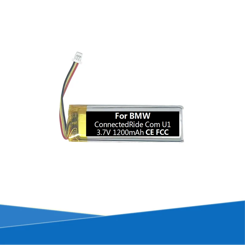 1200mAh Li-Polymer Battery For BMW ConnectedRide Com U1 Motor Helmet Bluetooth Headset Headphone