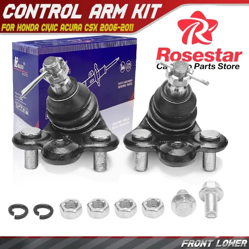 

Rosestar Front Lower Side Ball Joint for Honda Civic Acura CSX 06-2011 51220-SNA-A02 51220-SNA-A03 52130-SNA-A02 52130-SNA-A03