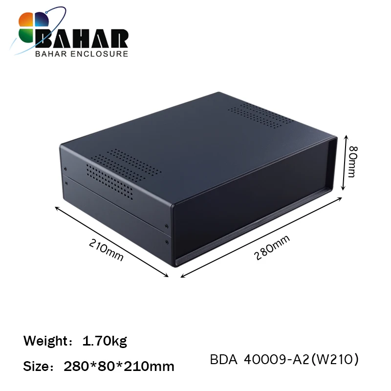 Professional Grade Bahar Iron Case Enclosure Wire Junction Box Instrument Shell Model BDA40009 iron power supply equipment cases