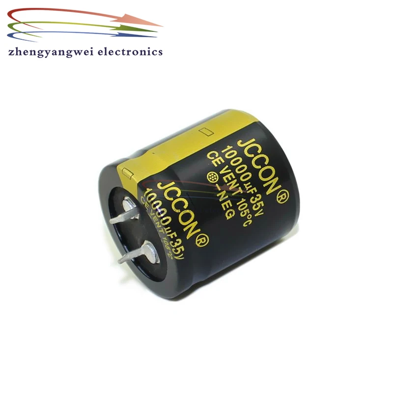 2pcs 30x30mm 35v 10000uf black Audio Electrolytic Capacitor For Hifi Amplifier Low