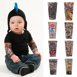 Tattoo Sleeves Kids Summer Arm Sun Protection Sleeve Boys Girls Hip Hop Sport Sleeves Arms