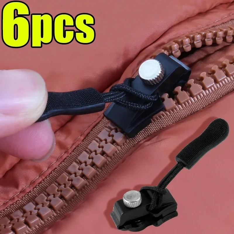 2-6 stuks Ritsreparatieset Instant Rits Fix Vervanging Ritsen Glijdende Tanden Redding Ritsen Hoofd 3 Verschillende Maten