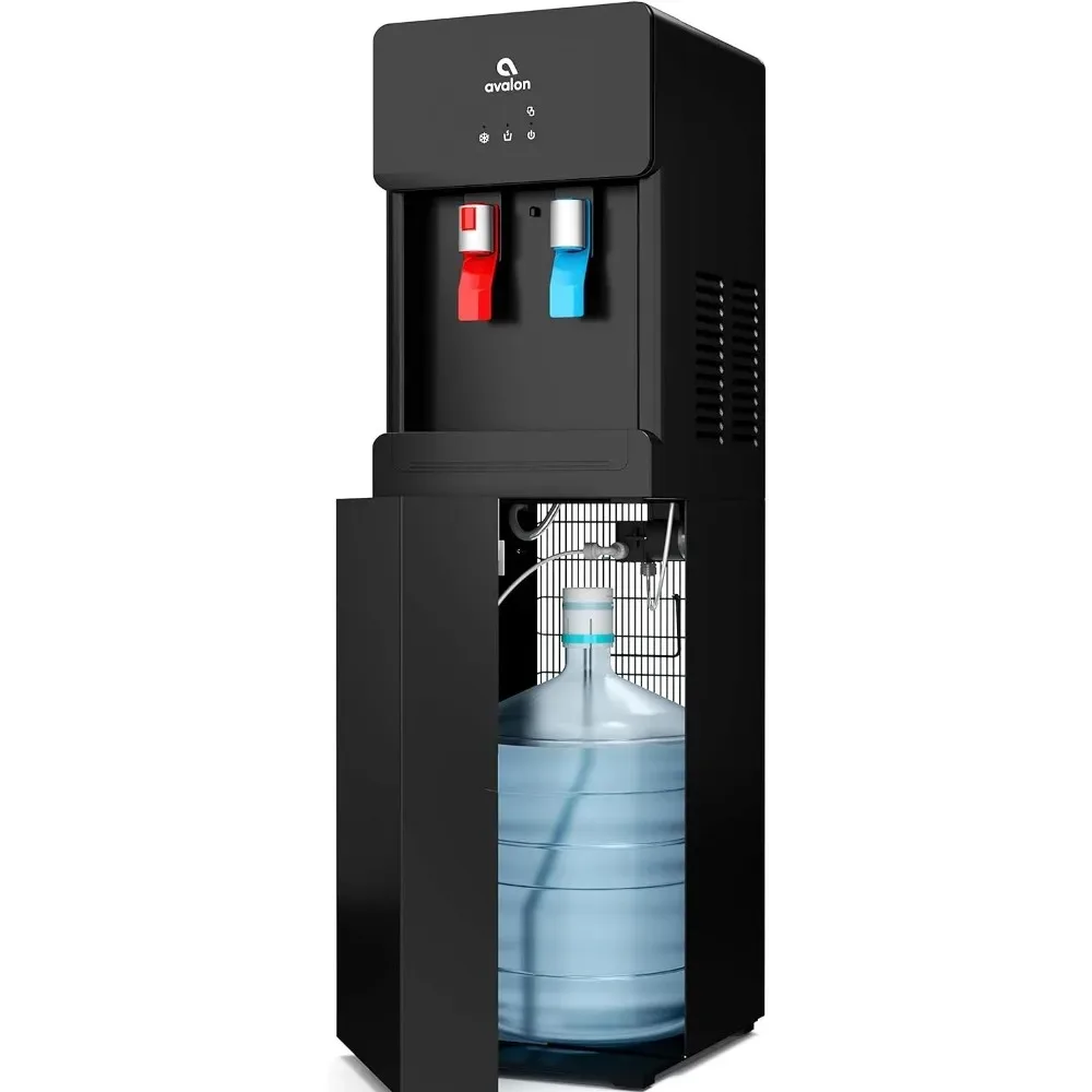 Water Dispenser, Hot & Cold Water, Child Safety Lock, holds 3- or 5-Gallon Bottles, Touchless Bottom Loading Cooler Dispenser