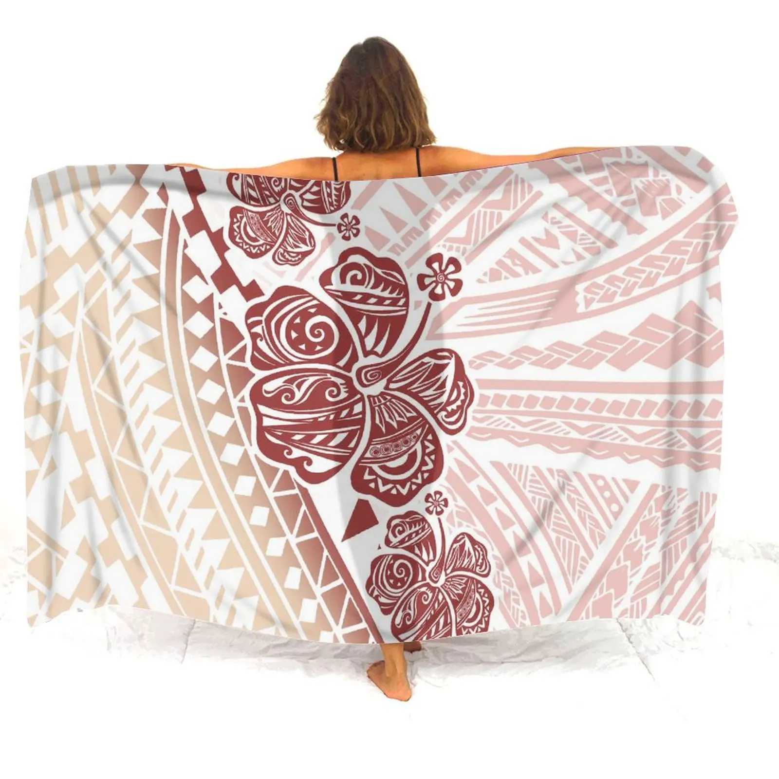 

Ladies' Custom-Made Floral Polynesian Aprons, Wearing More Sun-Protective Fabric Skirts, Fashionable Summer Sarongs, Comfortable