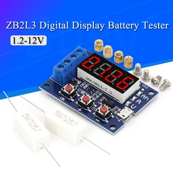 ZB2L3 סוללה Tester LED תצוגה דיגיטלית 18650 ליתיום סוללה כוח אספקת מבחן התנגדות עופרת חומצת קיבולת פריקה מטר