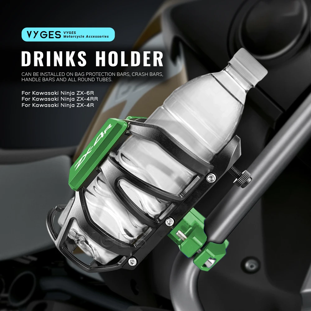 

Motorcycle Beverage Water Bottle Cage Drinks Holder Water Cup Holder For Kawasaki Ninja ZX-6R ZX6R ZX-4RR ZX4RR ZX-4R ZX4R