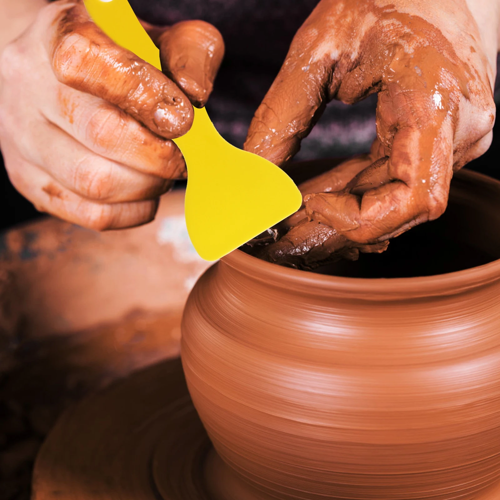 

Clay Sculpting Tool Set Acrylic Metal Plastic For Pottery Modeling Circle Ring Cutter Scraping Shaping Smoothing Hollow