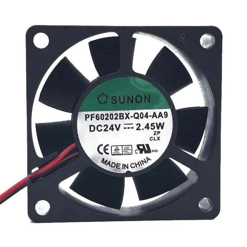 60*60*20MM Jianzhun SUNON PF60202BX-Q04-AA9 24V 2.45W chassis DC silent cooling fan