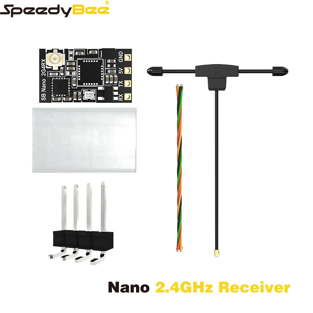 

SpeedyBee Nano 2.4GHz ExpressLRS ELRS Receiver for RC FPV Freestyle Long Range Drone DIY Parts