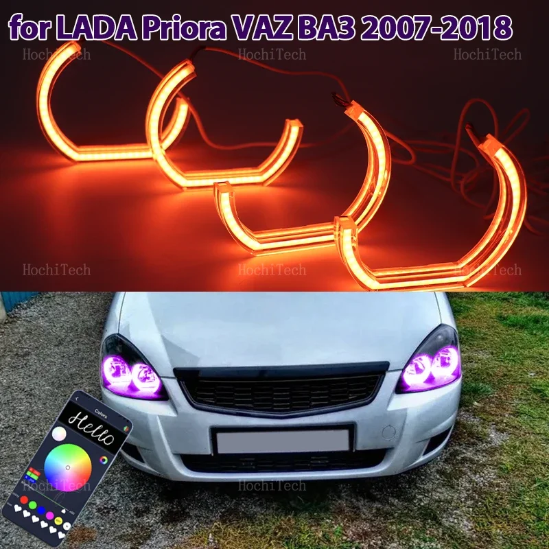 

Light Rings Led Angel Eyes Car Headlight Accessories Daytime Running Lights for LADA Priora VAZ ВАЗ Sedan Hatchback 2007-2018