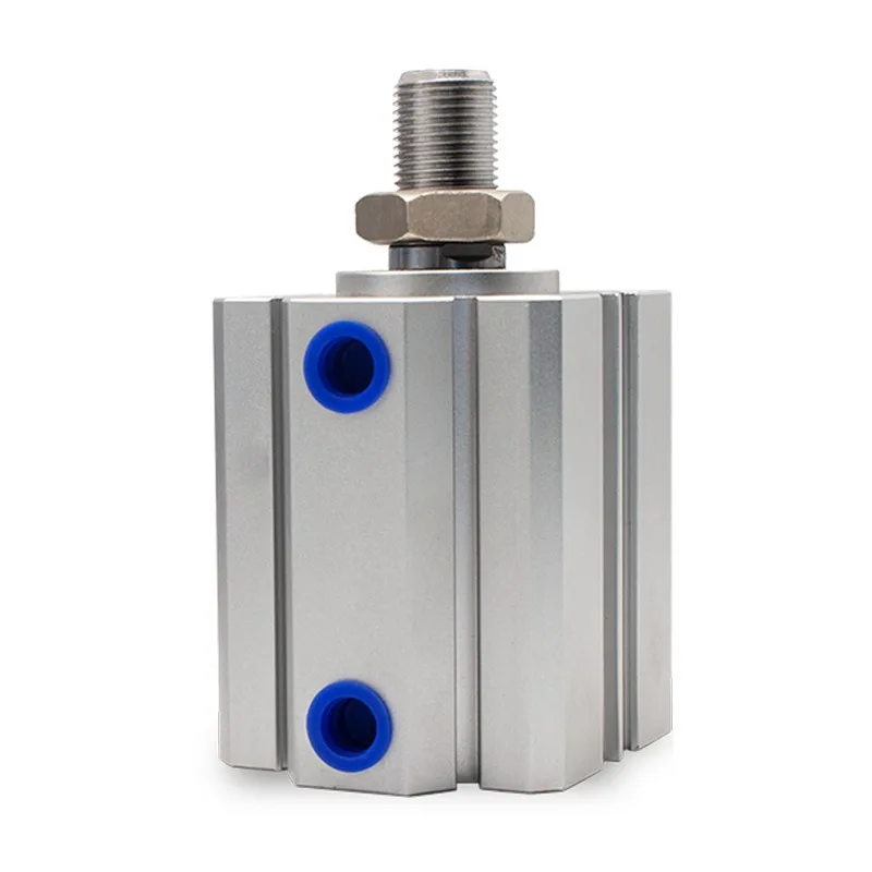 Compact Pneumatic Thin Cylinder SDA16/20/25/32/40 Stroke 10-70mm High Thrust Small Air Cylinder for Industrial Automation