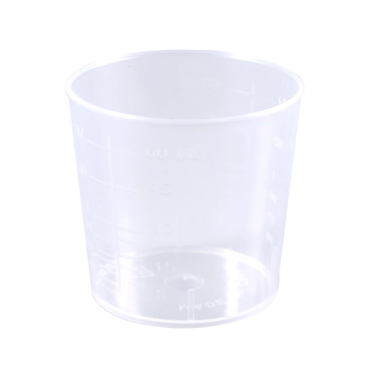 

10Pcs Plastic Measuring Cups 60ml Thick Graduation Beakers Exact Scale Lines for Liquid Powder Granular