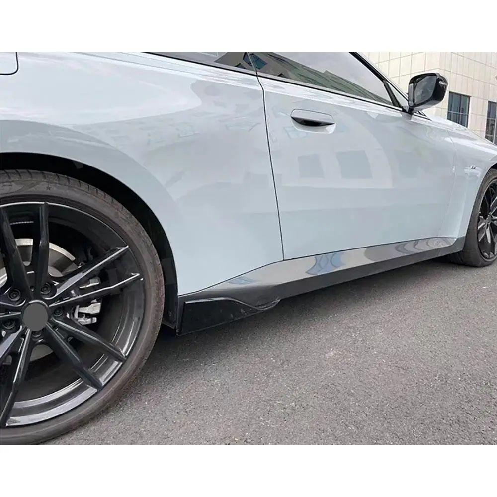

JCYECF ABS боковой бампер, сплиттер для губ, спойлер, боковые фартуки для BMW G42 M235i M240i Coupe 2021 + боковые юбки, расширения, спойлер
