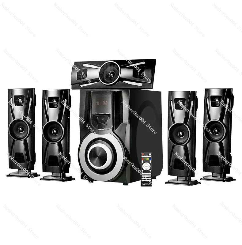 

High Glass Super Bass Hifi Surround Sound 5.1 Speaker TG-1005 5.1 Channel Home Theater Systems