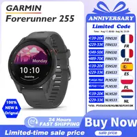 Garmin Forerunner 255 Sports Smartwatch 46mm 1.3'' Pantalla a color 14 días Vida de la batería 4GB RAM NFC Bluetooth Wifi 5ATM Impermeable