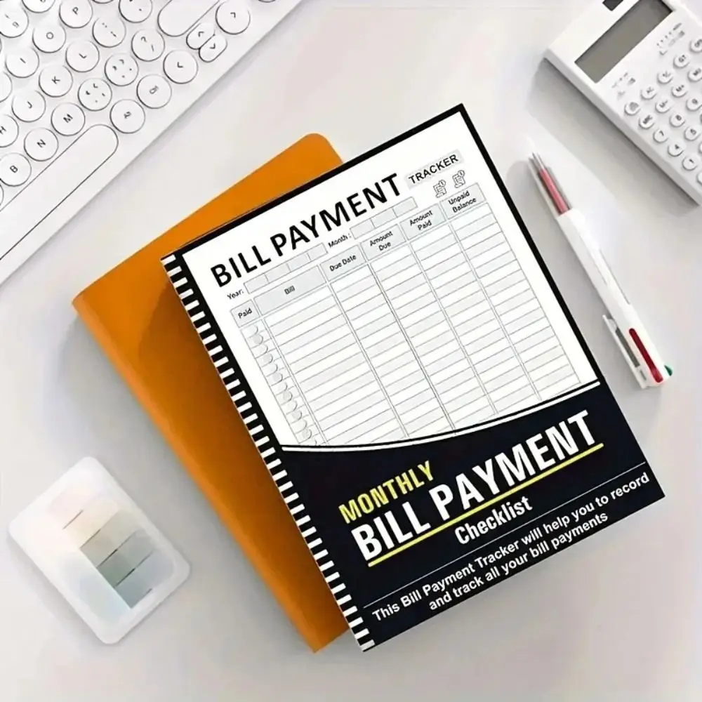 

Spiral-Bound Monthly Bill Organizer Efficient Daily Weekly Monthly Personal Planner Calendar English Language Budget Planner