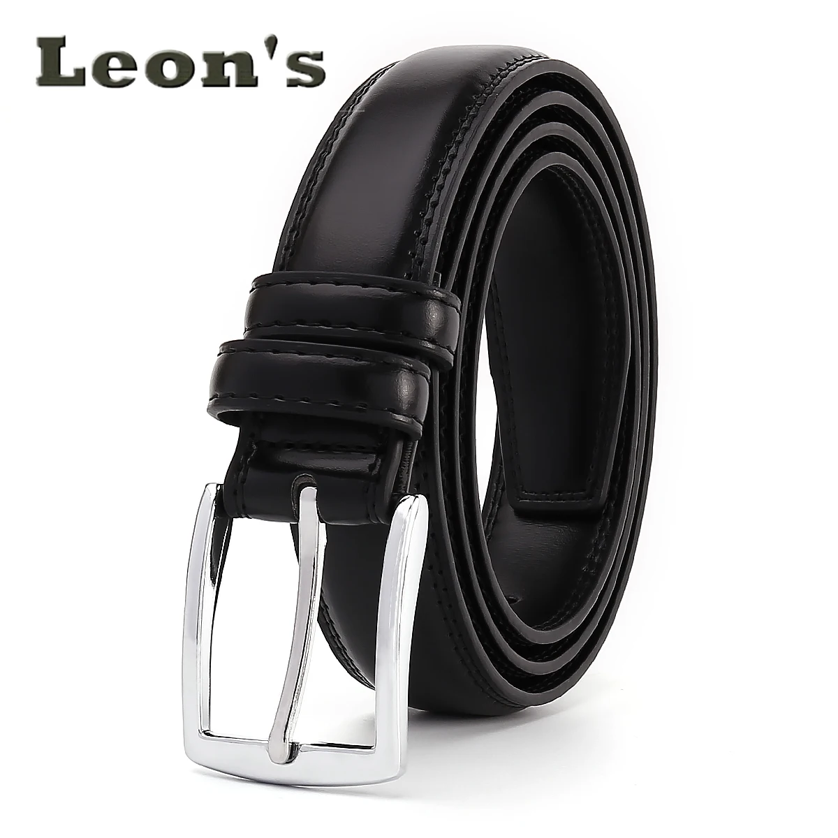 เข็มขัดผู้ชายธุรกิจแฟชั่น หัวเข็มขัดง่ามเดี่ยวทนทาน มีหลายสี เข็มขัดหนังซีรีส์สีเข้ม สวมใส่ทุกวัน