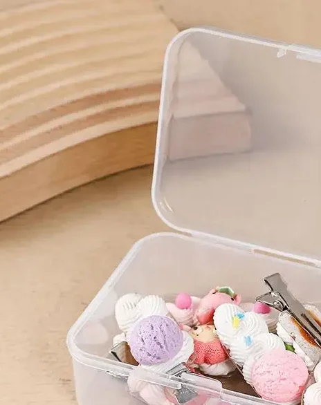 

5 шт., прозрачная пластиковая коробка, компонент упаковки ювелирных изделий для коробки для получения, удостоверение личности, ювелирные изделия, прямоугольная домашняя пластиковая коробка для хранения