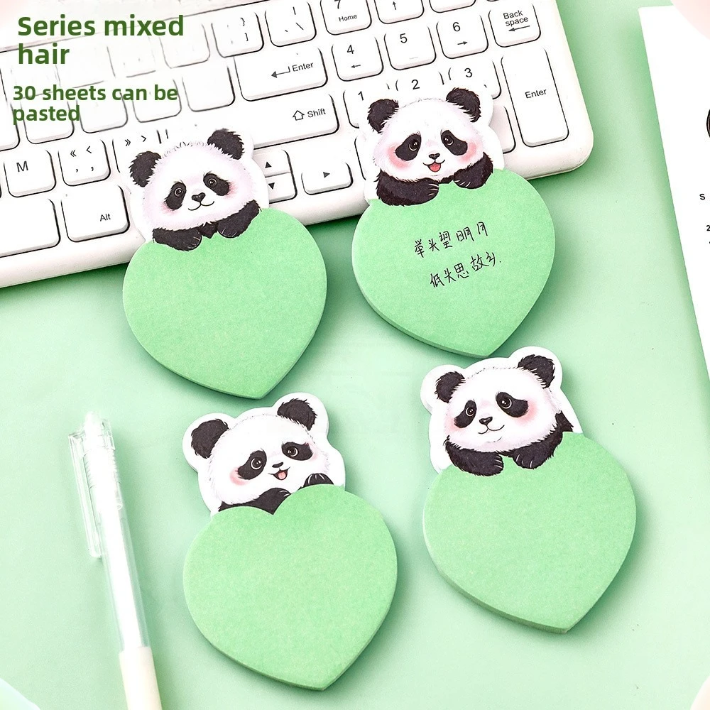 12 قطعة الكرتون على شكل خاص الباندا ملاحظات طالب لطيف عالية القيمة حساب اليد لزجة اوراق الملاحظات ملاحظات رسالة لاصقة N مرات #6