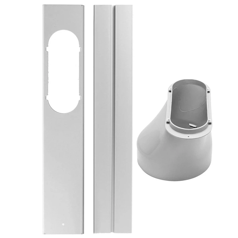 AB15-Exhaust Hose Adapter Kit For Portable Air Conditioner,Adjustable Window Sealing Plate Window Slide Kit,Air Vent Kit