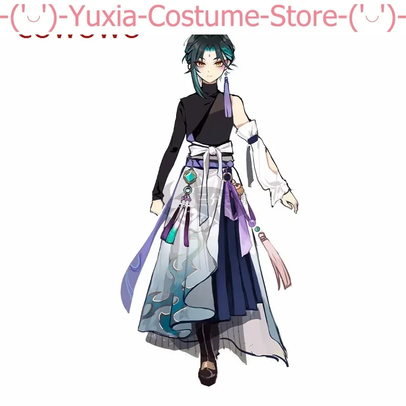 Anime Genshin Impact Xiao Qishui Spiel anzug cos antike Uniform Cosplay Kostüm Halloween Party Rollenspiel Outfit Männer Kleidung