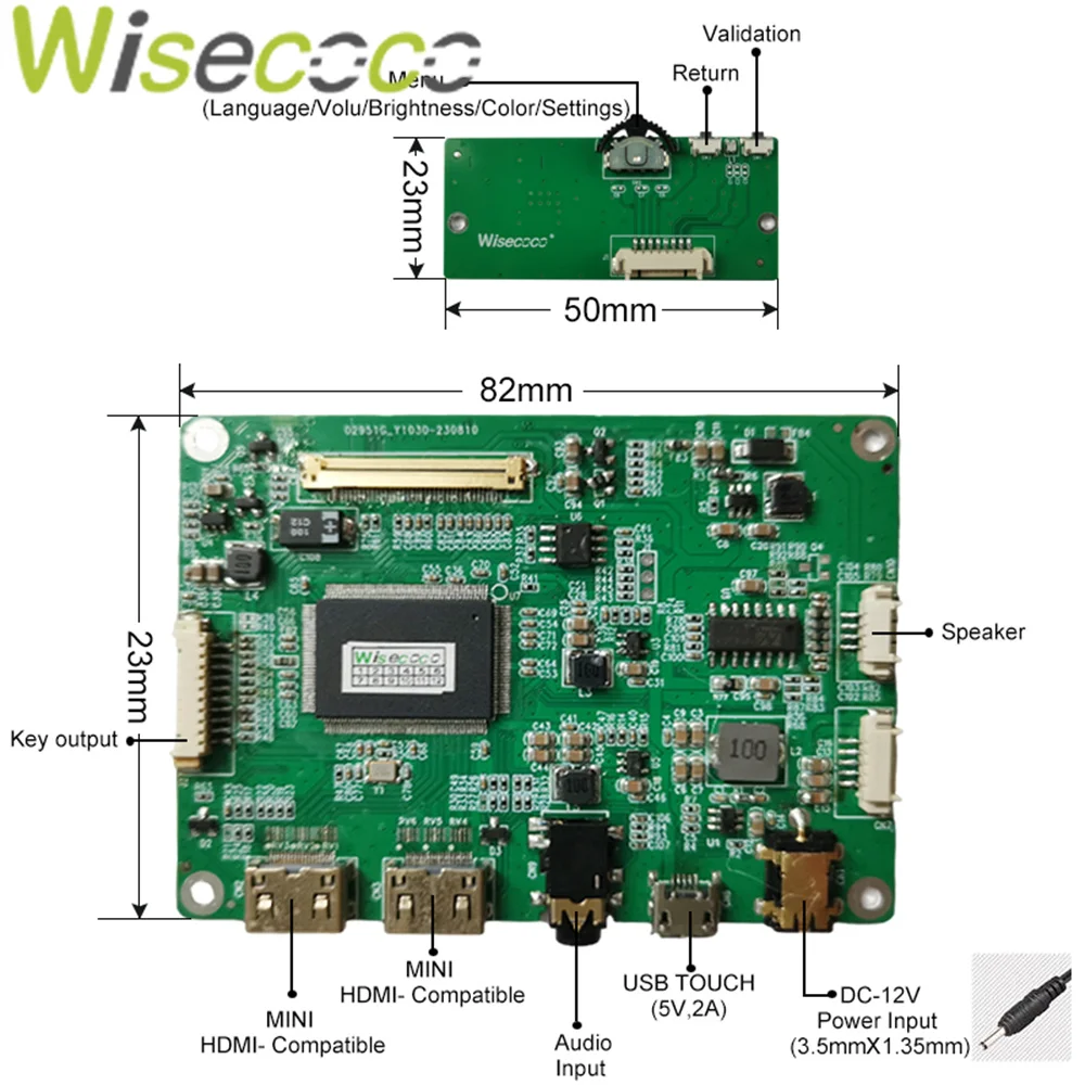 Imagem -04 - Wisecoco-placa Controladora de Tela Sensível ao Toque Oled Display Flexível Usb-c Oled Raspberry pi 13.3 2k 2048x1536