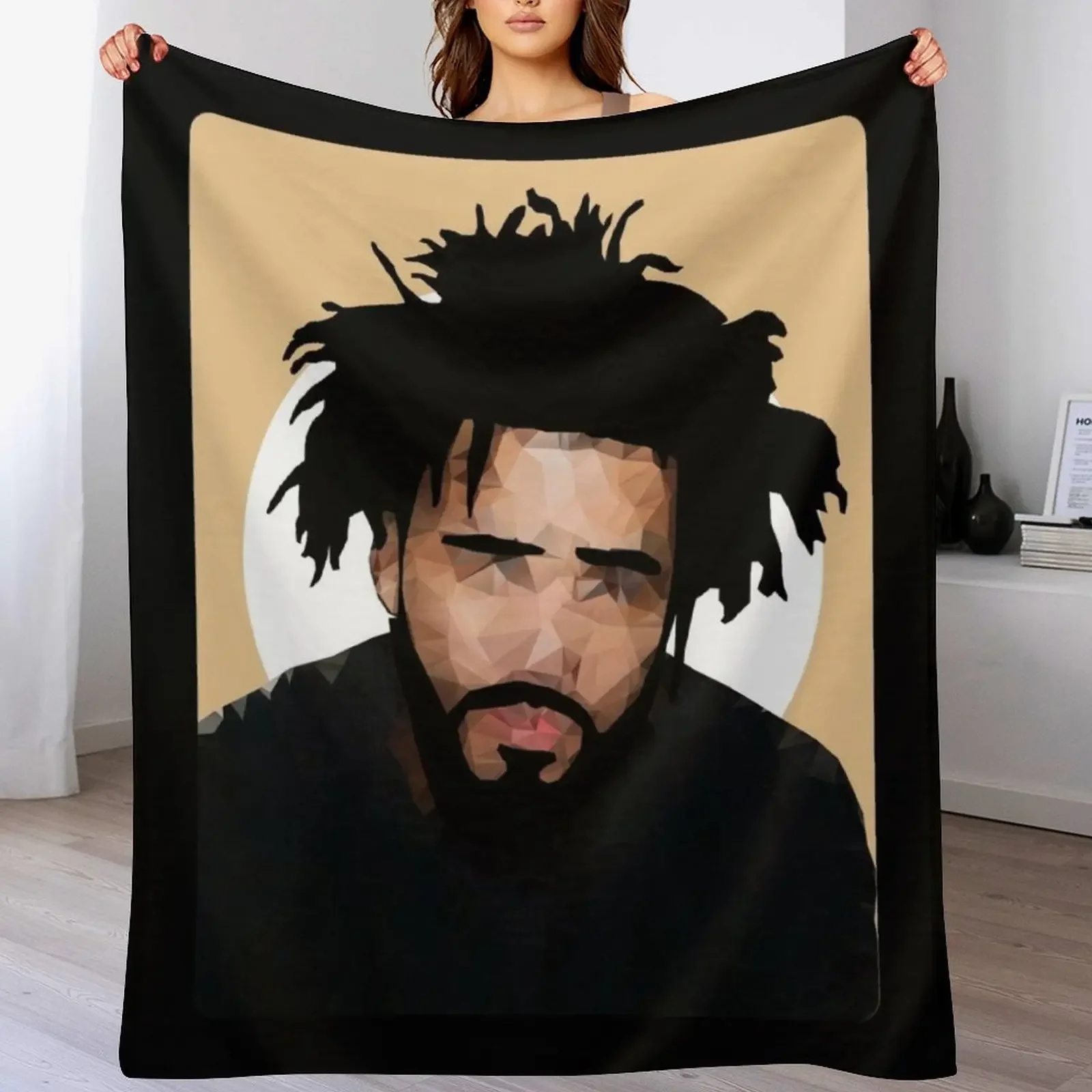 

J Cole Throw Blanket Quilt wednesday Hair Blankets