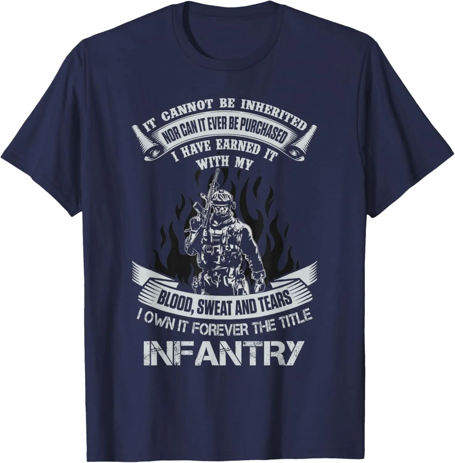 US Army Infantry Veteran Vet Gift T-Shirt 100% Cotton O-Neck Short Sleeve Summer Casual Mens T-shirt Streetwear