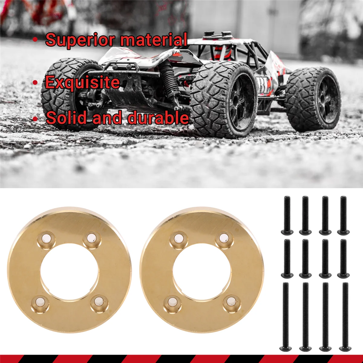 HOT 2Pcs 110G Messing Gegengewicht Ausgleichsgewicht für Absima CR3.4 SHERPA KHAMBA CR1.8 Yucatan RC Crawler Auto upgrade Teile