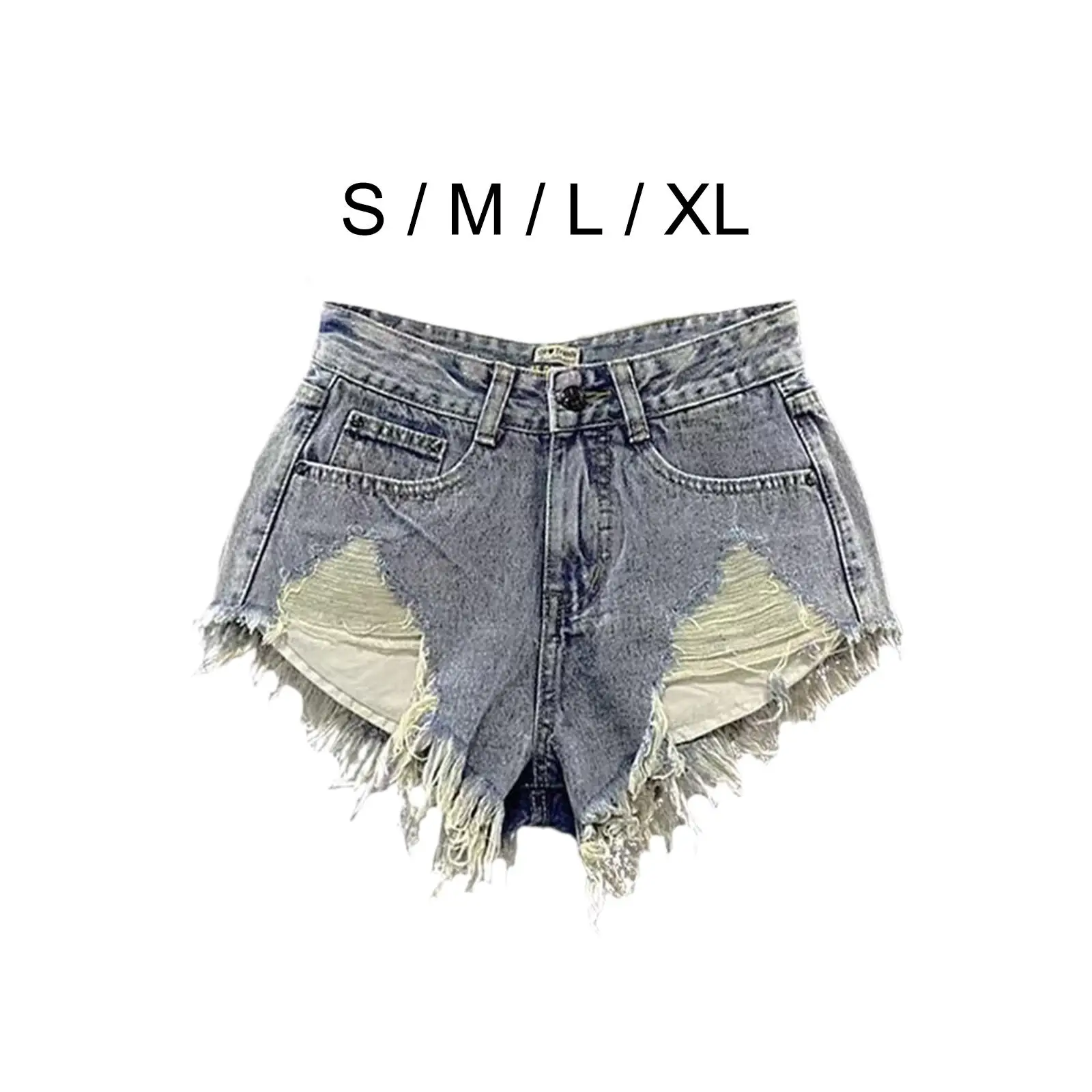 Stretchy Jean Shorts Fashion Lightweight Comfortable Clothes Accessories Beach Hot Short for Daily Adults Shopping Travel