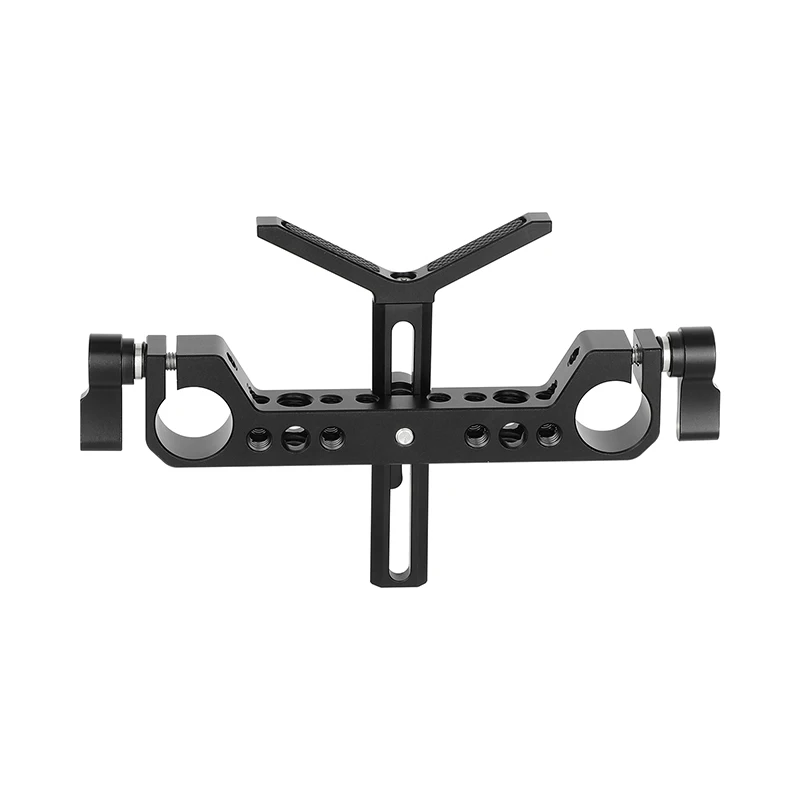 Camvate กล้องเลนส์รูปตัว Y 19มม. รองรับความสูงของตัวยึดตัวจับปรับความสูงได้สำหรับ DSLR sholuder MOUNT MOUNT MOUNT MOUNT 19มม. ระบบรองรับราง LWS