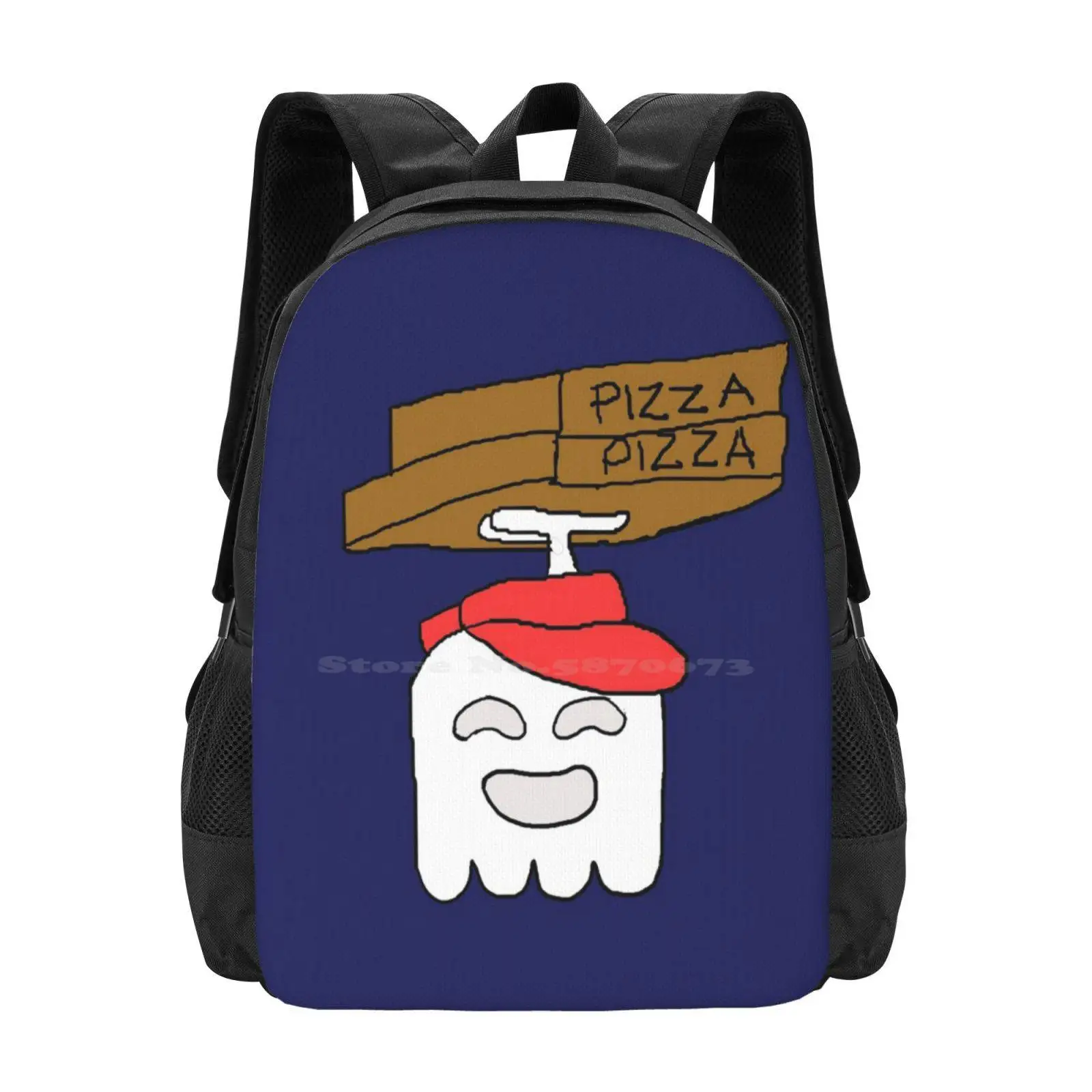 Pizza Delivery Backpacks For School Teenagers Girls Travel Bags Jesuisbohodesigns Kestrada2906 Rigby Mordecai Cartoon Benson