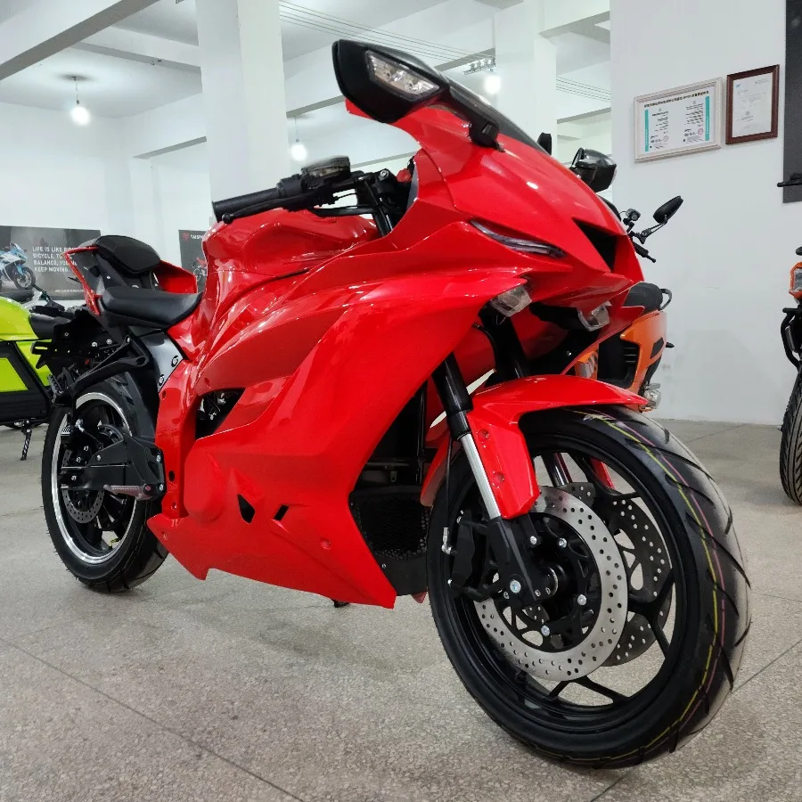 2026 New Adult Two Wheeled Electric Motorcycle Bicycle, Brushless Motor, Inverted Shock Absorber