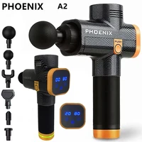 Phoenix A2 pistolet de Massage Relaxation musculaire masseur de tissus profonds vibrateur dynamique dos Portable affichage portatif pistolet de Massage Fascia 1