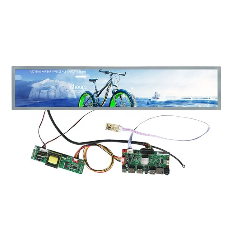 28-Inch stretch bar LCD Shelf Module 1920x360 High Brightness Digital Display Panel Advertising Screen Stretch Bar LCD