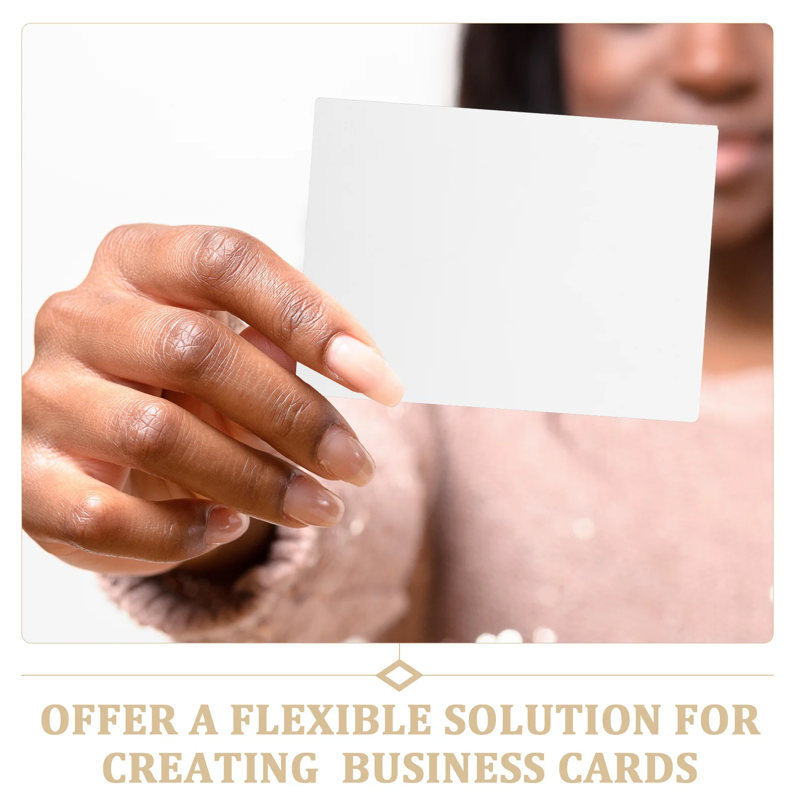 10pcs Heat Transfer Business Cards Blanks Dual Side Sublimation Plastic Name Card Flexible Pet Blank For Professional Networking