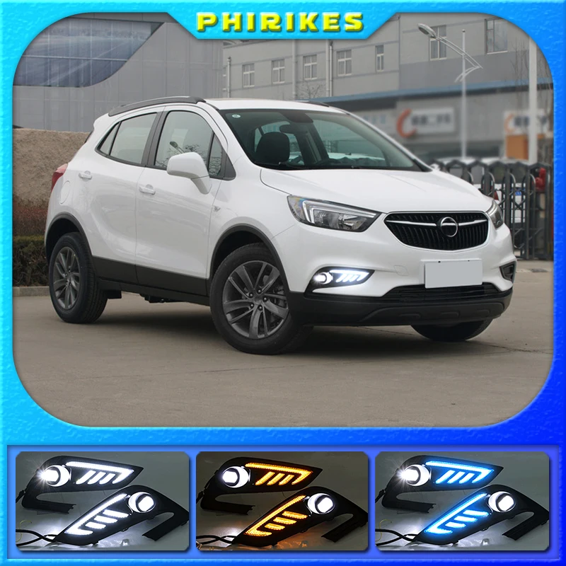 

2PCS For Buick Encore 2016 2017 2018 Front LED Daytime Running Light Driving DRL Fog Light fog lamp