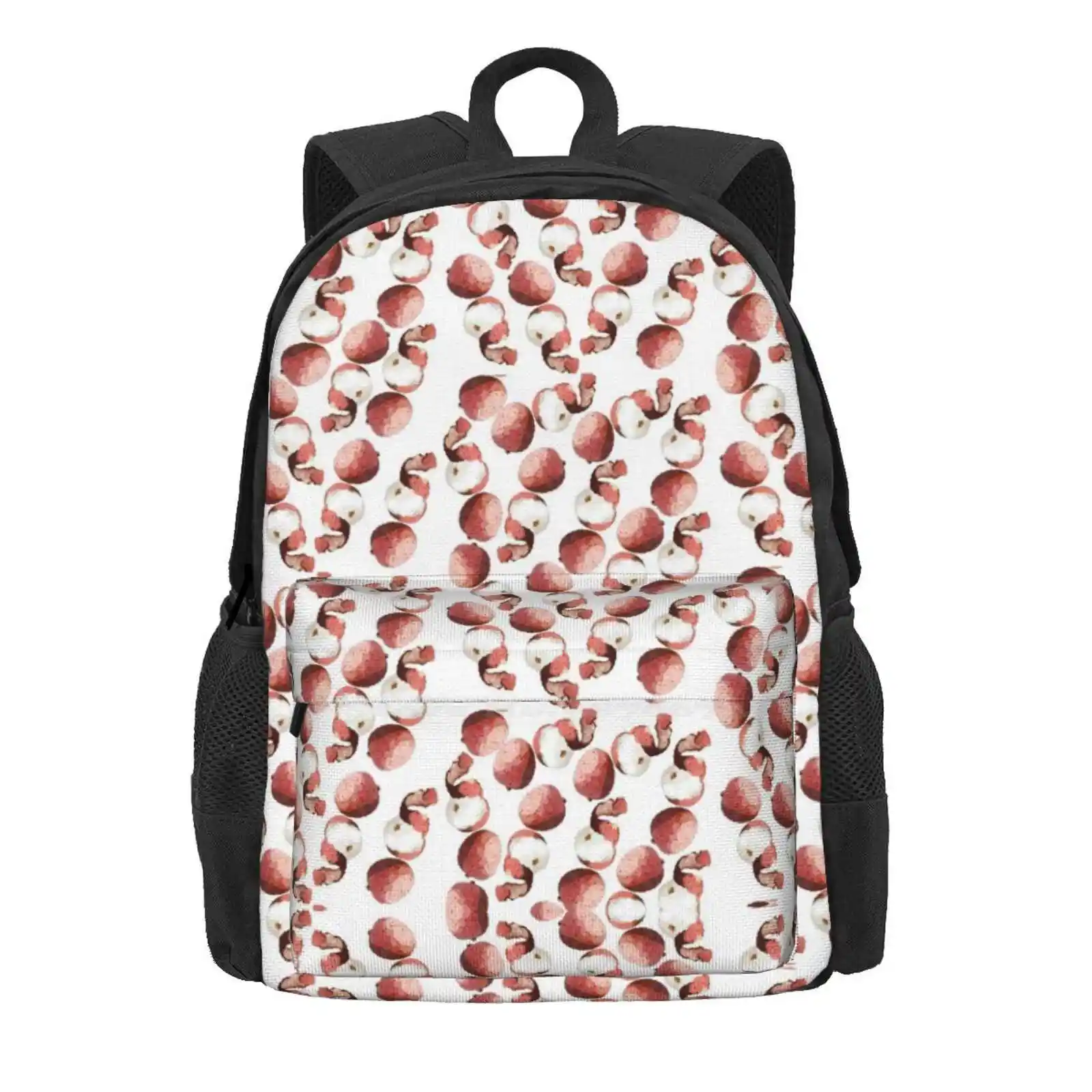 Lychee Hot Sale Backpack Fashion Bags Hawaii Lychee Tropical Fruits Digital Illustration