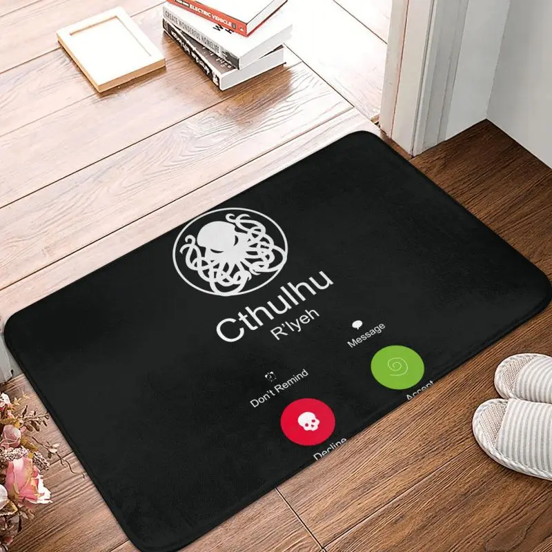 The Call Of Cthulhu Door Floor Bathroom Kitchen Mats Anti-Slip R'lyeh Octopus Doormat Bedroom Balcony Entrance Rug Carpet