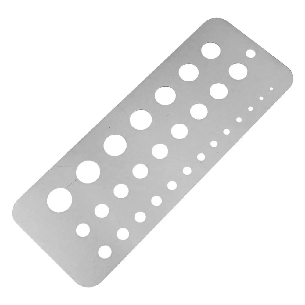 Metric 29 Holes Drill Gauge Hanging Hole Design Bolt Wire Drill Template Sturdy Bit Pattern Drill Bit Checker Plate Gauging