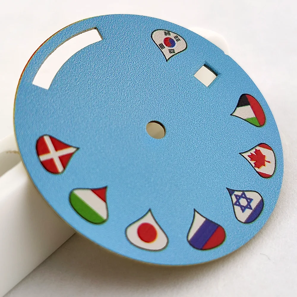 Miyota-esfera con bandera de calendario dual, pulsera con manecillas arriba y abajo, 8285, 29mm, 8285, 39mm, caja Miyota, reloj con movimiento Miyota 8285