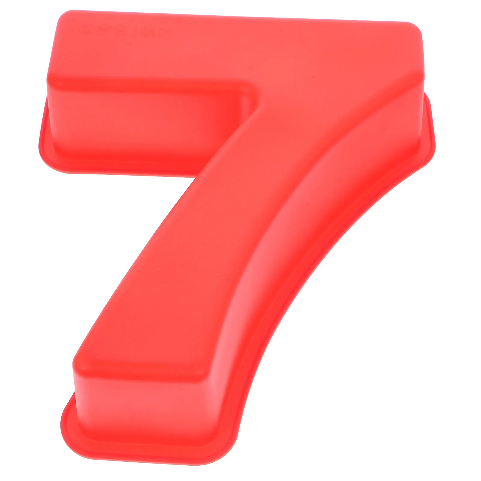 

1Pcs Red Number 7 Cake Pan Silicone Mould Kitchen Baking Accessory for Chocolates