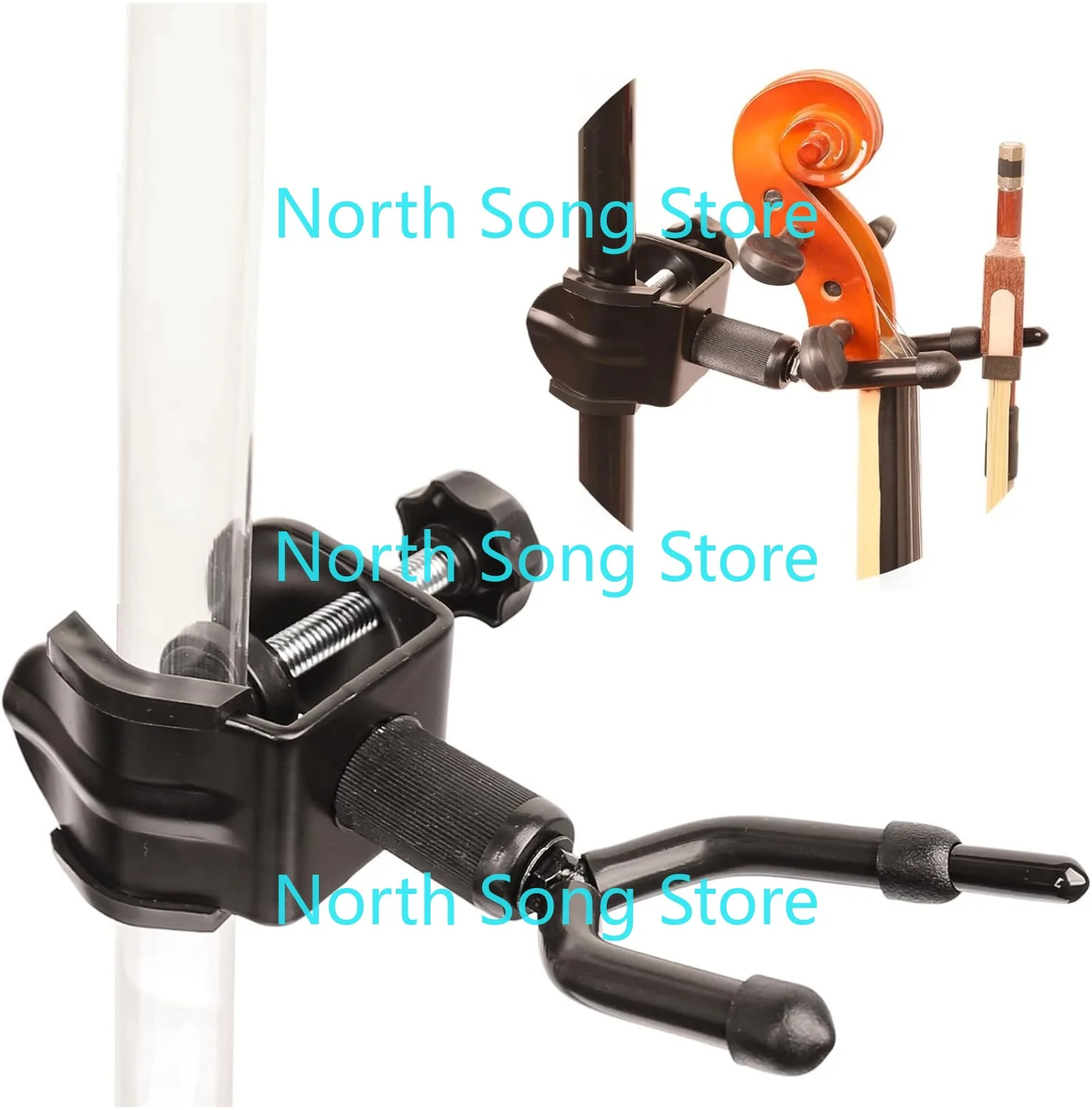 

Вешалка для скрипки, подставка для скрипки и альта для микрофона или подставки для нот, держатель для скрипки для рабочего стола, крючок для альта для сценических шоу