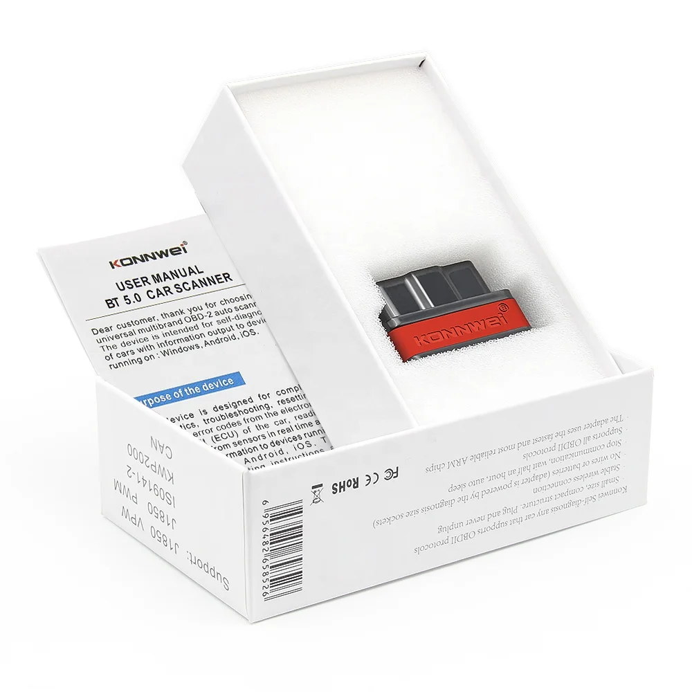 KONNWEI KW901 Wireless BT5.0 ELM327 OBD2 OBDII Car Engine CAN-BUS Code Scanner Auto Diagnostic Tool