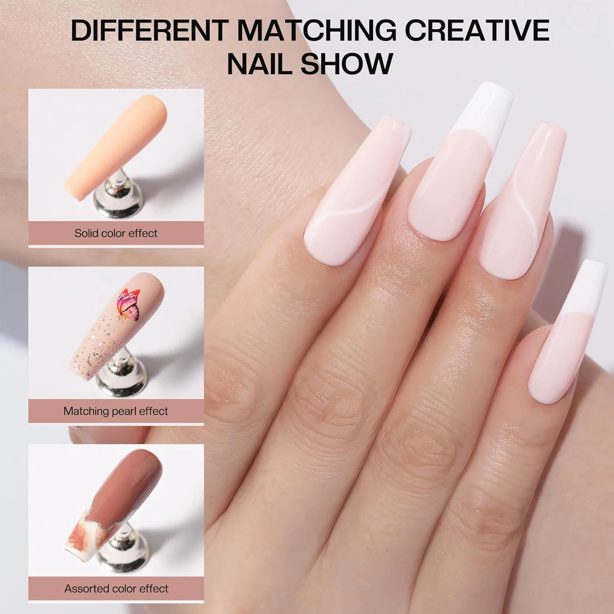 Conjunto de esmaltes em gel "não tóxicos" VOKY 0,27 oz - 68 cores da moda, esmalte UV/LED de imersão para manicure e pedicure DIY