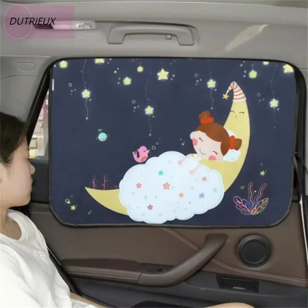 

Magnetic Curtain In The Car Window Sunshade Cover Cartoon Universal Side Window Sunshade UV Protection For Kid Baby Children