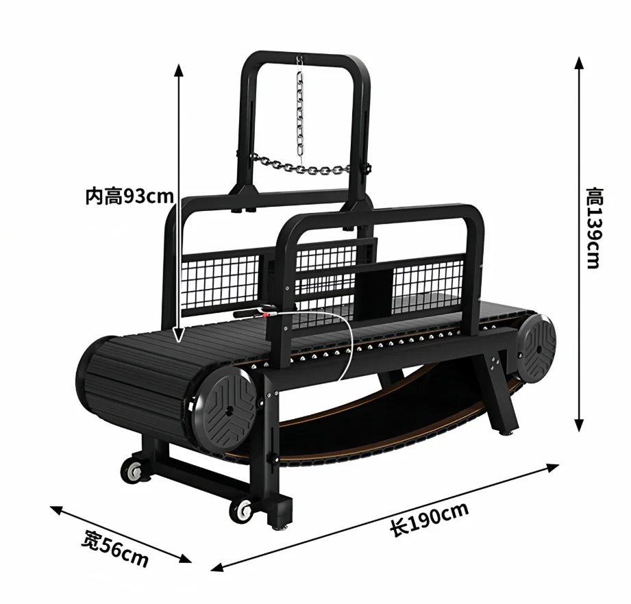Dog Treadmill Unpowered Silent Smooth Adjustable Pet Treadmill Pitbull Training Equipment